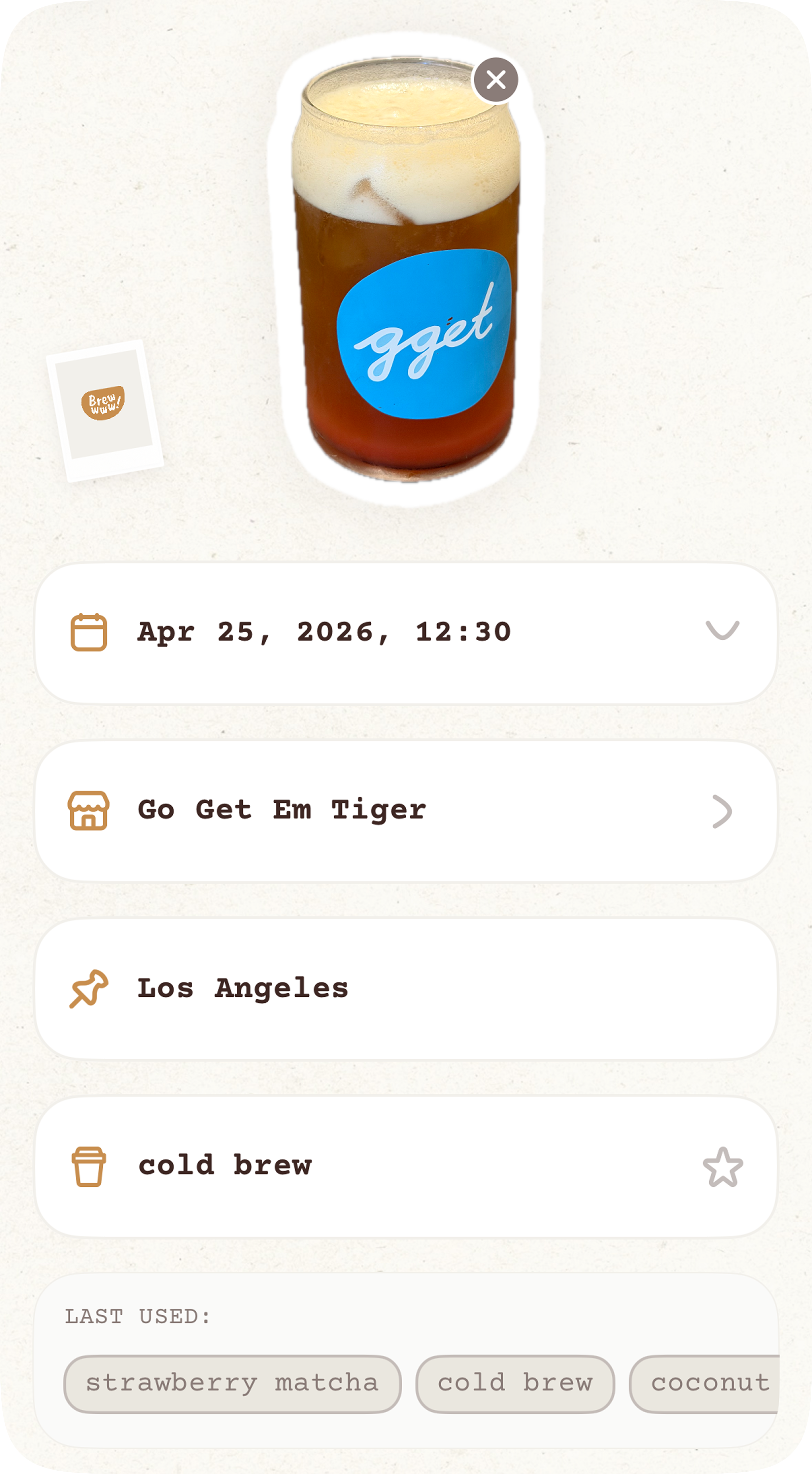 Go Get Em Tiger drink photo and shop details in Brewwww!
